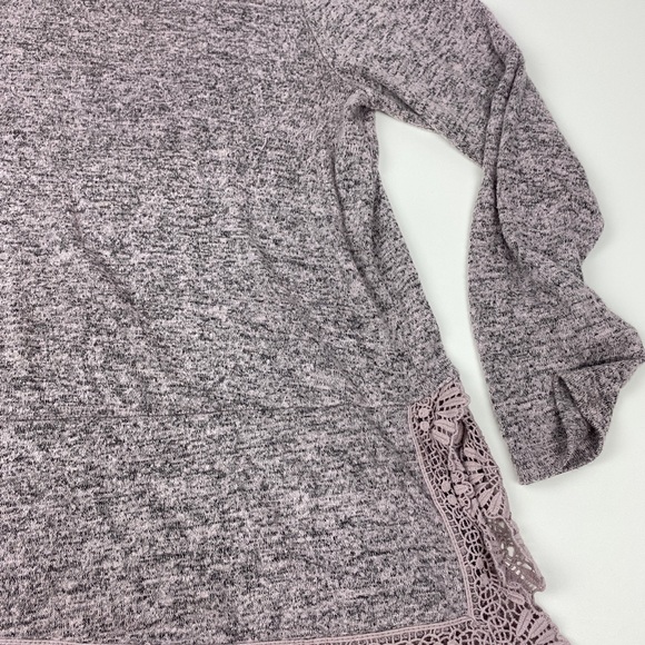 Bobeau Soft Lightweight Pink Gray Sweater Size M - Picture 4 of 11